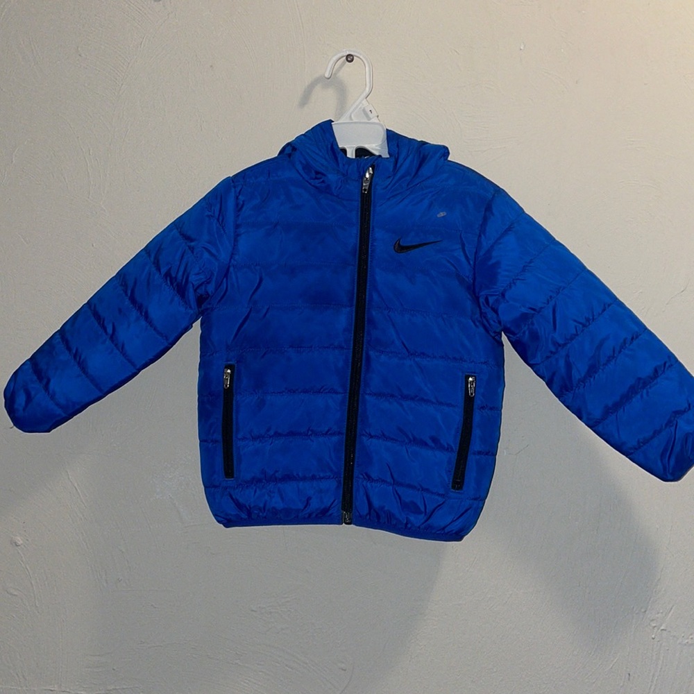 Nike Toddler Size 2T Full Zip Blue Puffer Jacket
